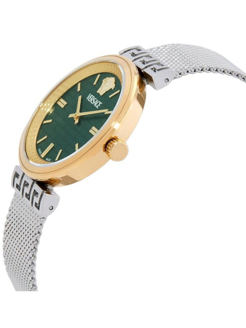 NWT Versace Mythos Quartz Green Dial Ladies Watch - Picture 2 of 3